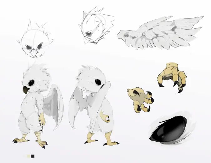 bird creature concept art